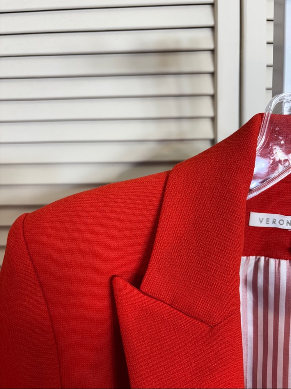 VERONICA BEARD Miller Red Double-Breasted Jacket Size 6 - Picture 6 of 16